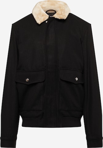 Veste mi-saison 'TOM' JACK & JONES en noir : devant