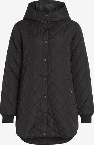 VILA Winter Coat in Black: front