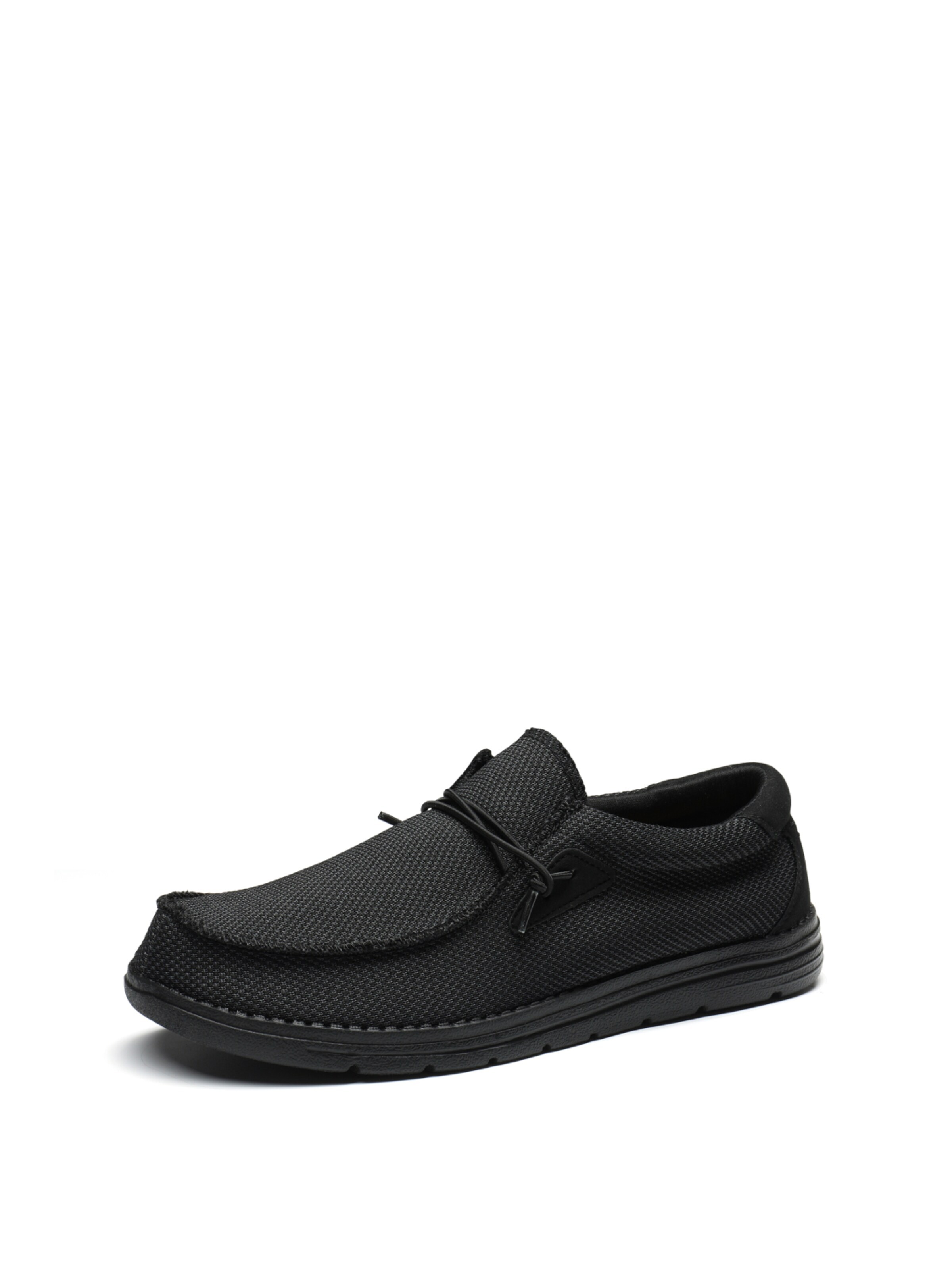 Bruno Marc Classic Flats 'Bruno Marc Herren Loafer Mokassin, Leichte Atmungsaktive Freizeitschuhe Aus Canvas' in Black: front