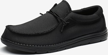 Slipper 'Bruno Marc Herren Loafer Mokassin, Leichte Atmungsaktive Freizeitschuhe Aus Canvas' di Bruno Marc in nero: frontale