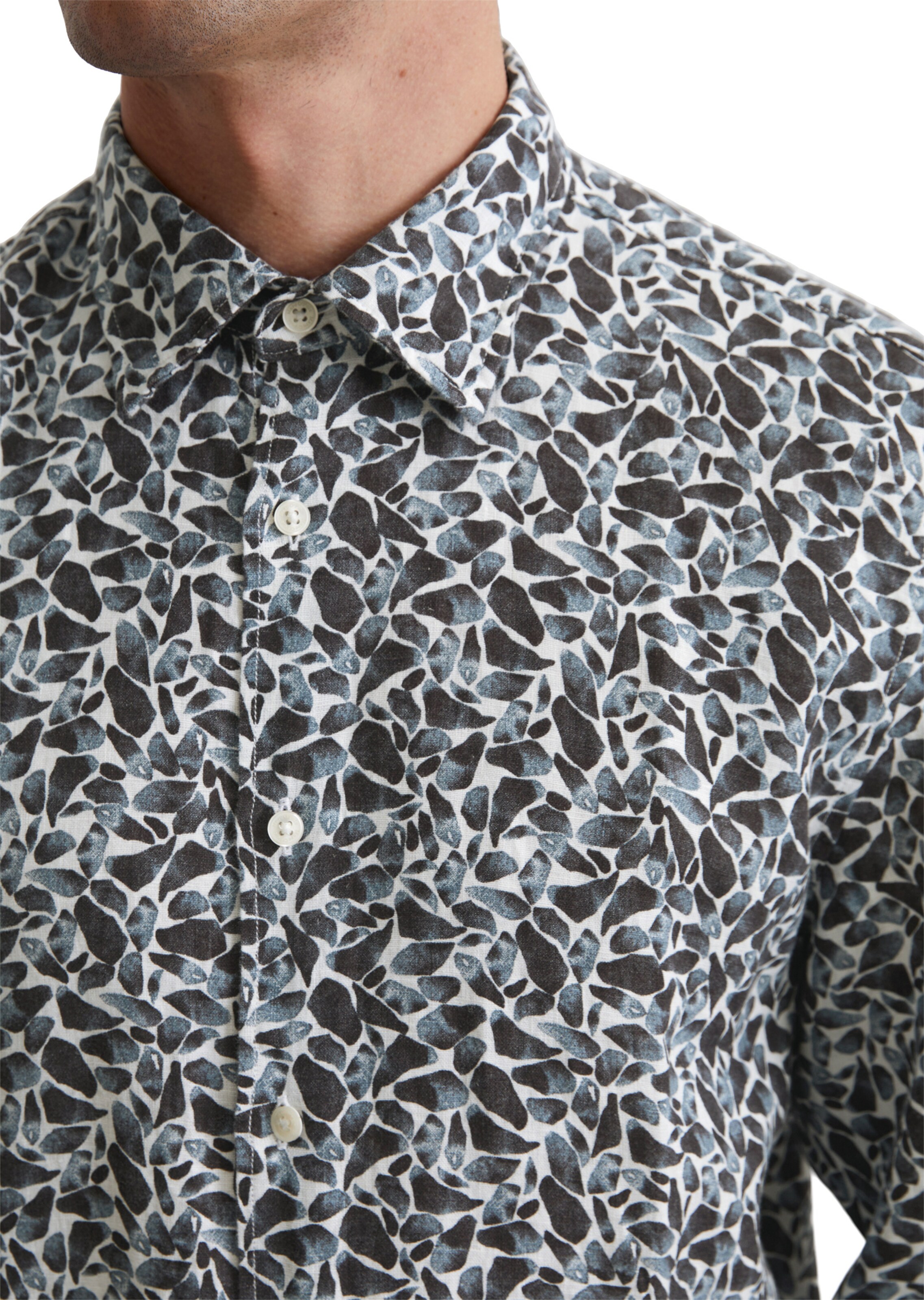 Marc O'Polo Regular fit Button Up Shirt in Black