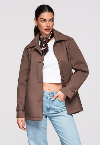 Manteau mi-saison 'OW-COLC-0114' Ombre en marron