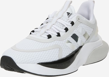 Sneaker de alergat 'Alphabounce+' de la ADIDAS SPORTSWEAR pe alb: față