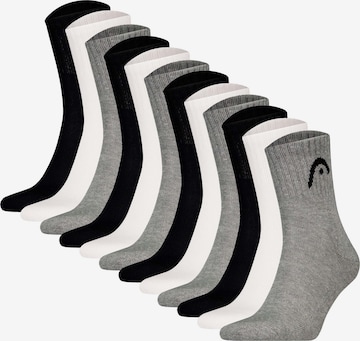 Chaussettes de sport HEAD en gris : devant