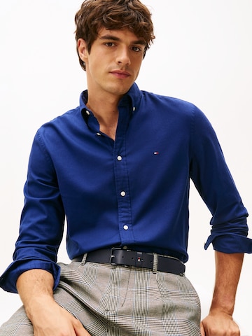 TOMMY HILFIGER Slim fit Πουκάμισο 'FLEX' σε μπλε