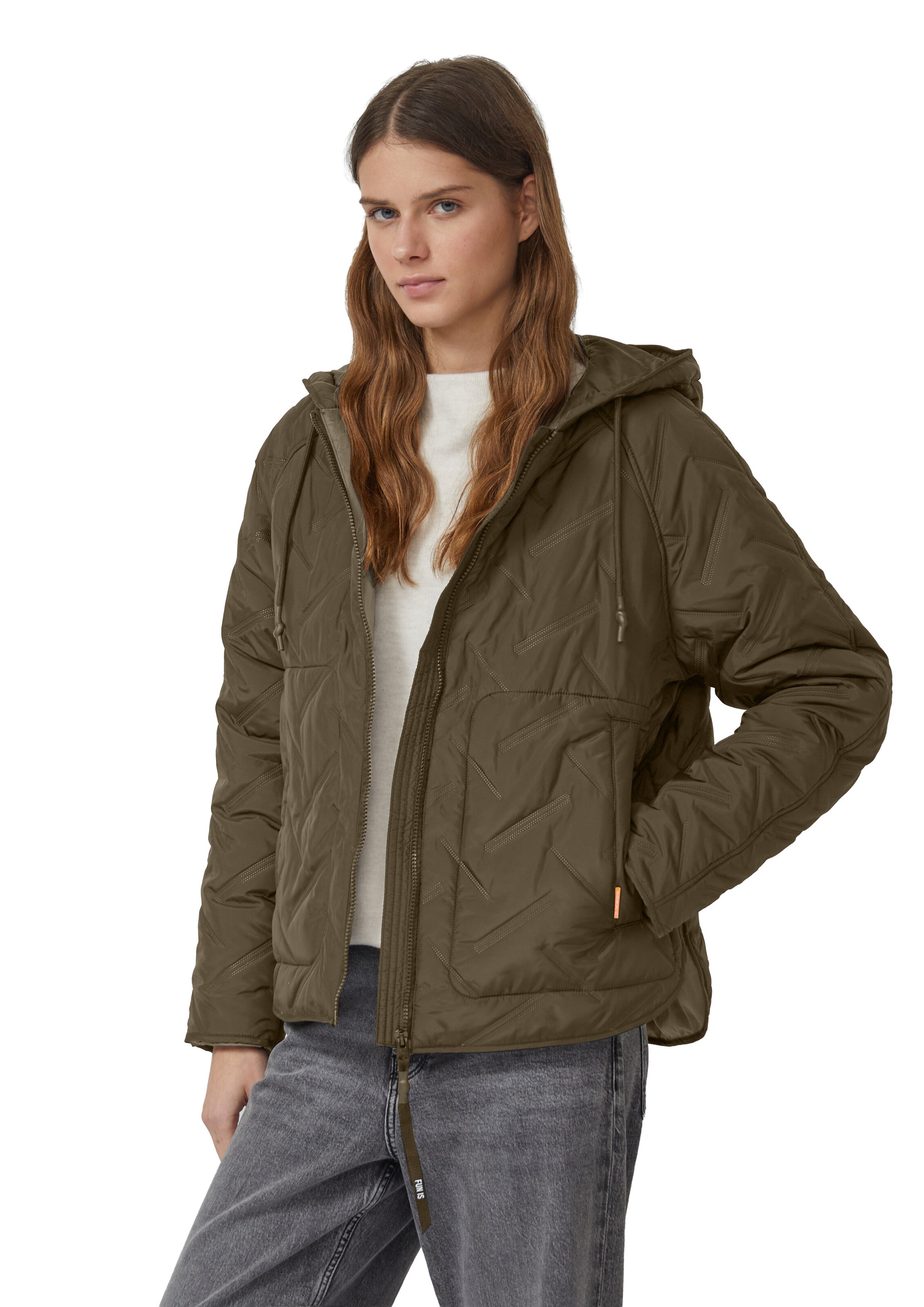 QS Übergangsjacke in Braun: Vorderseite