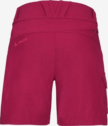 VAUDE Regular Outdoor Pants 'Tremalzini' in Red