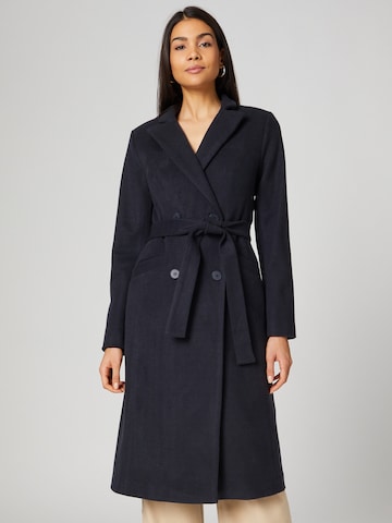 Guido Maria Kretschmer Collection Between-Seasons Coat 'Mia' in Blue: front
