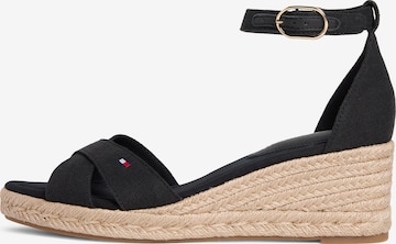 juoda TOMMY HILFIGER Basutės su dirželiais: priekis