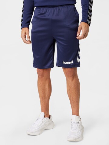 regular Pantaloni sportivi di Hummel in blu: frontale