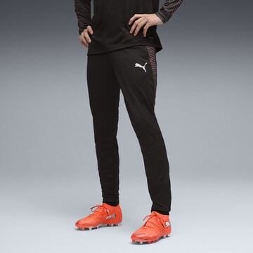 PUMA Slimfit Sportbroek 'Individual Final' in Zwart: voorkant