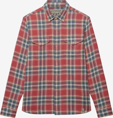 Superdry & Co - Ajuste regular Camisa 'The Merchant Store' en rojo: frente