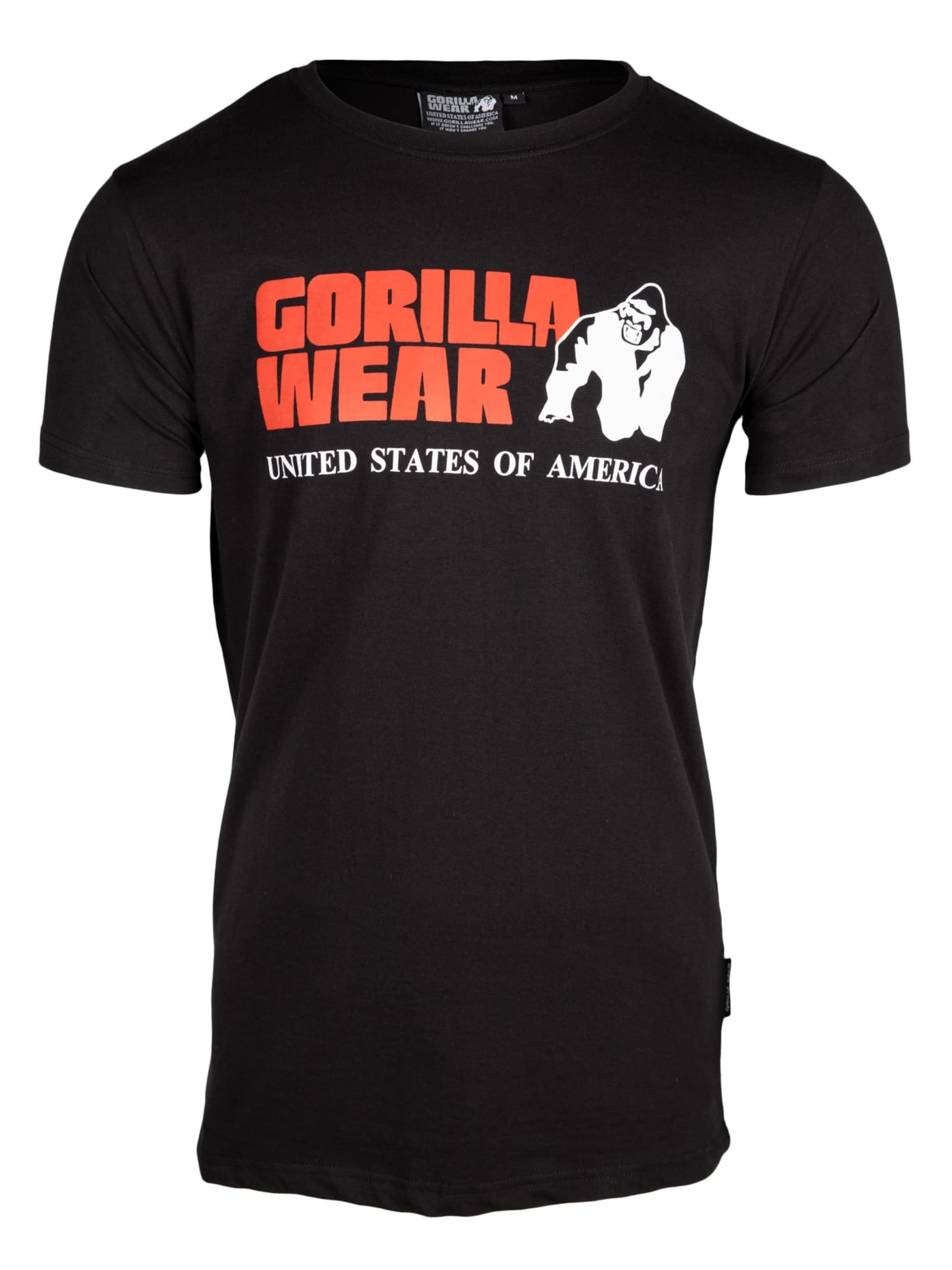Maglia funzionale di Gorilla Wear in nero: frontale