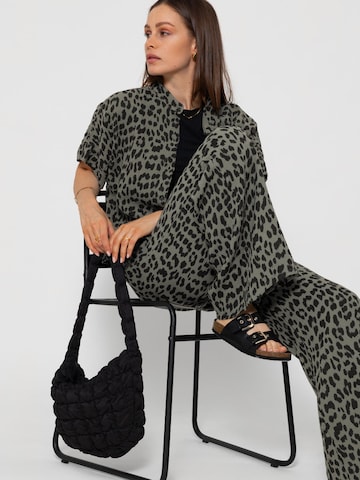 SASSYCLASSY Flared Pants in Green