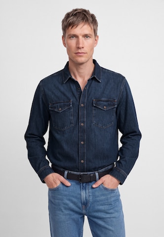 Mavi - Ajuste regular Camisa 'TED' en azul: frente