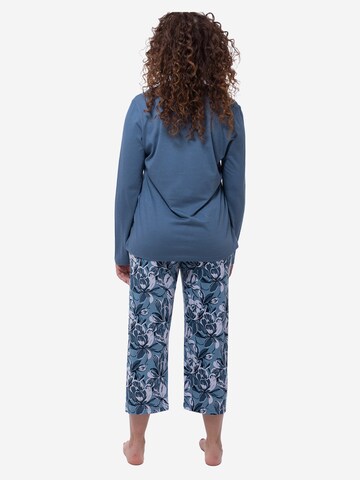 Ammann Pyjama 'Night & Home' in Blauw