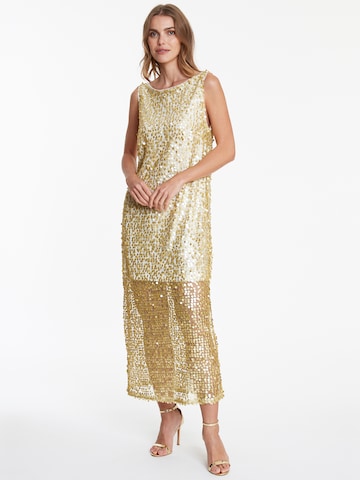 Robe de soirée 'Wadani' Ana Alcazar en or : devant