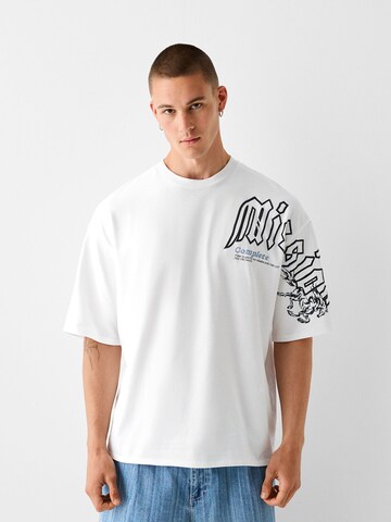 Bershka Shirt in White: front