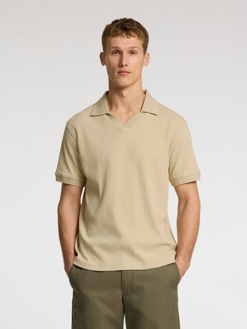SELECTED HOMME Футболка 'SLHTRISTAN' в Бежевый: спереди
