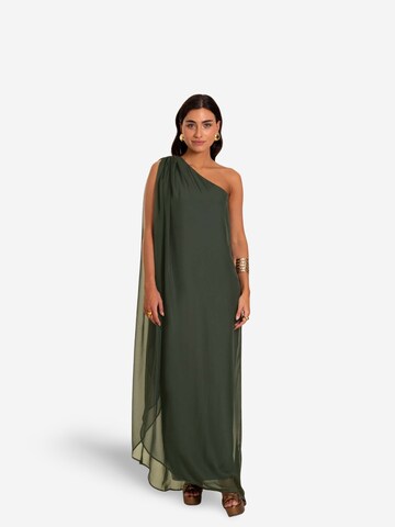 THE-ARE - Vestido em verde: frente