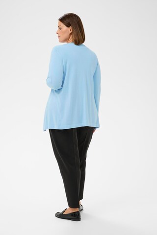 KAFFE CURVE Gebreid vest 'KCFarsia' in Blauw