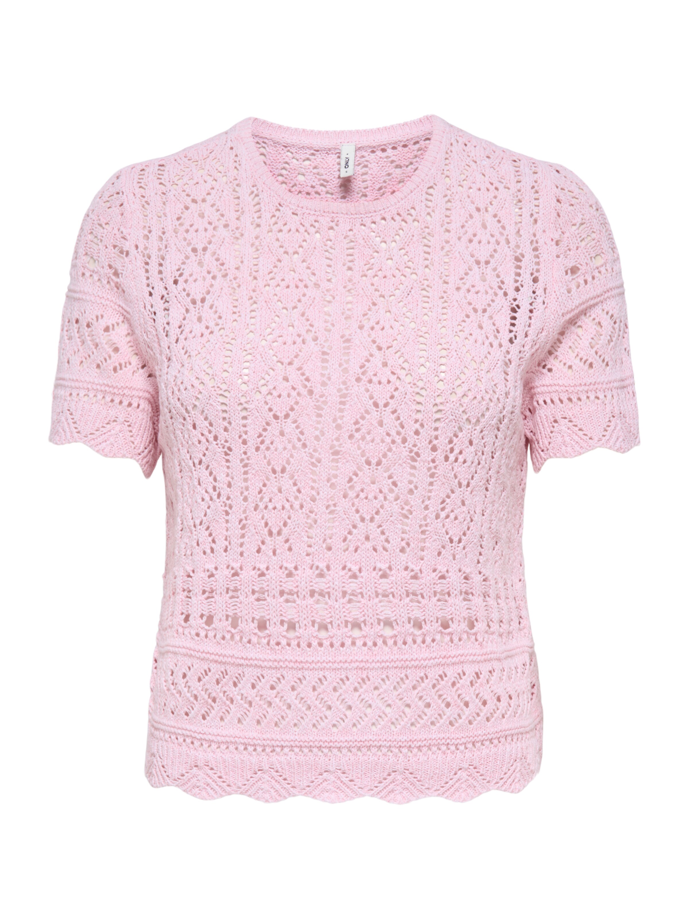Pull-over 'ONLELKE' ONLY en rose : devant