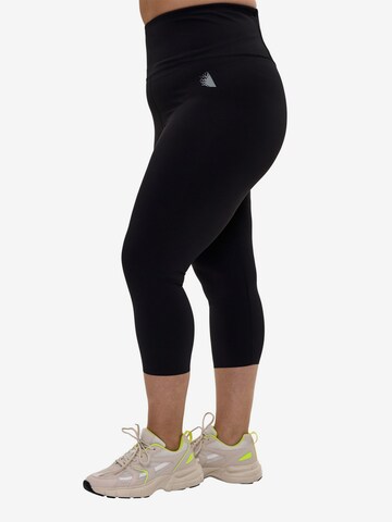 Active by Zizzi Skinny Sportbroek 'ACORE' in Zwart