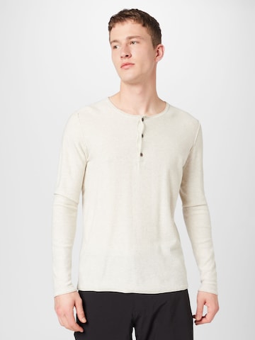 CAMP DAVID Sweater in Beige: front