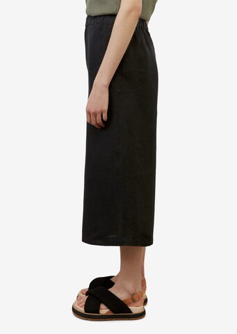 Marc O'Polo Wide Leg Hose in Schwarz