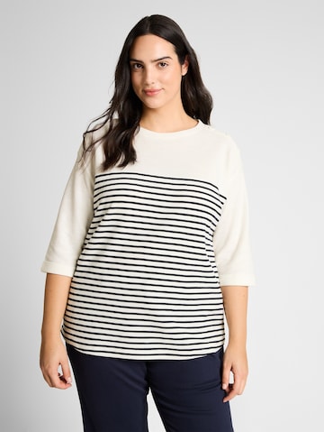 T-shirt Tom Tailor Women + en blanc : devant