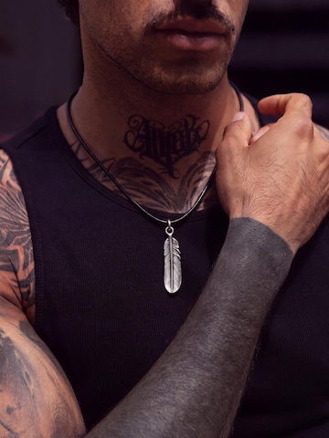 Eternal Necklace 'Feder' in Silver: front