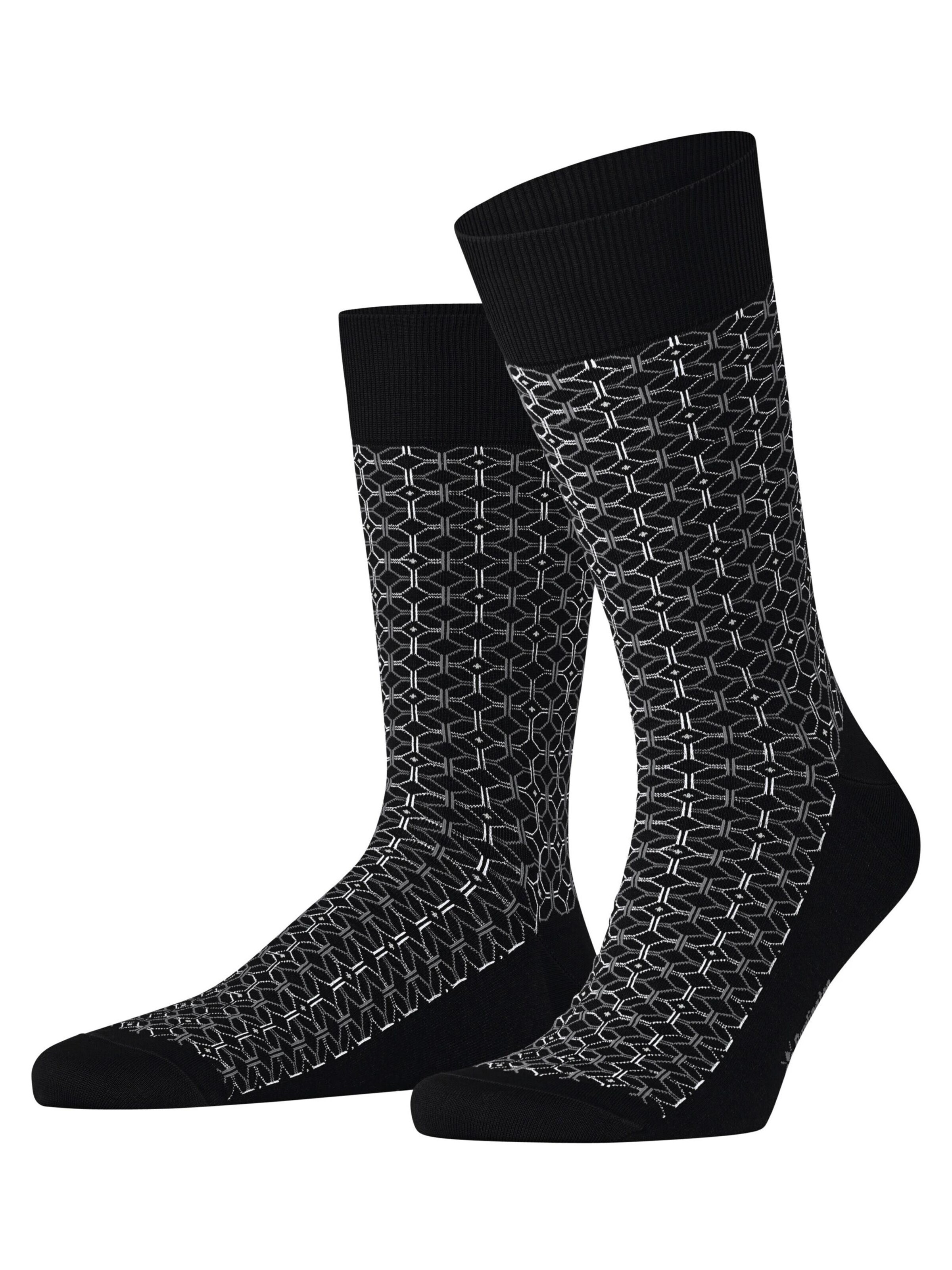 BURLINGTON Socken 'Tie'‌‌‌‌‌‌‌‌ in Schwarz: Vorderseite