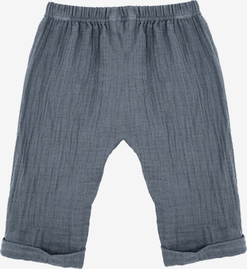 MAXIMO Hose 'GOTS BABY-Krempelhose Musselinstoff' in Blau: Vorderseite