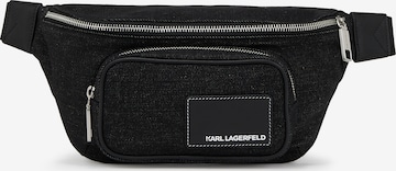 Karl Lagerfeld Fanny Pack in Black: front