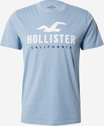 HOLLISTER Tričko – modrá: přední strana