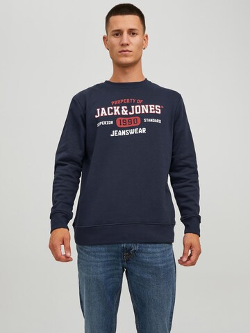 JACK & JONESSweater majica 'Stamp' - plava boja: prednji dio