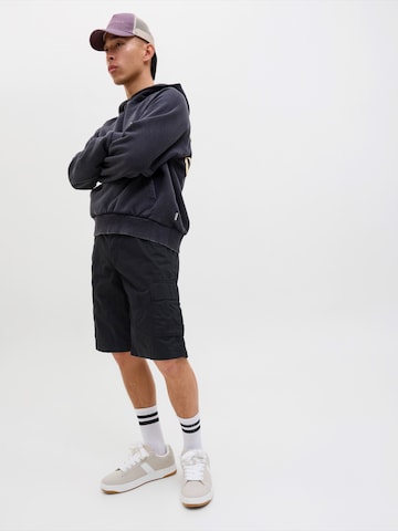 JACK & JONES Regular Cargobroek 'JWHZEUS' in Zwart