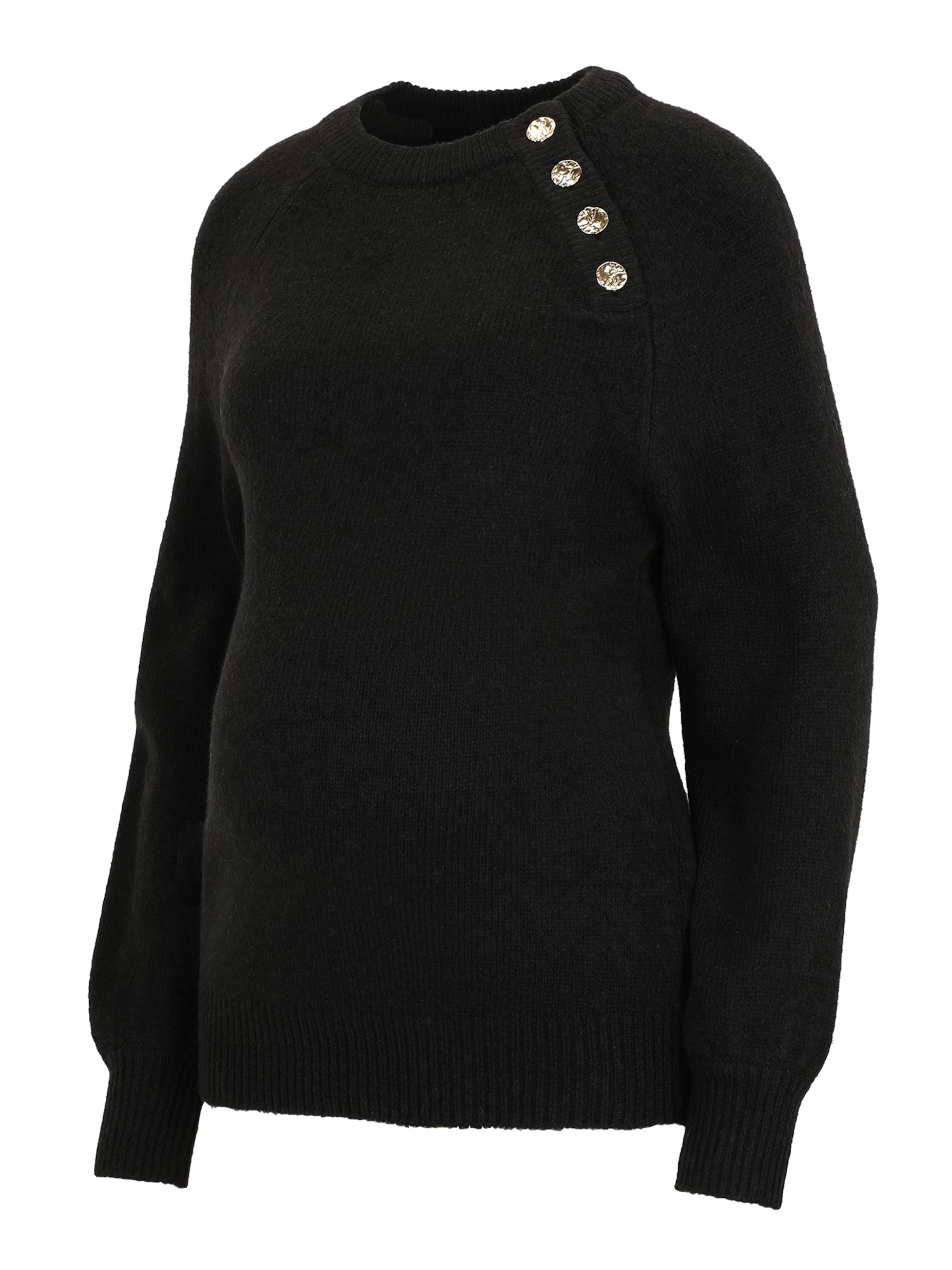 Only Maternity Πουλόβερ 'OLMEmma' σε μαύρο: μπροστά