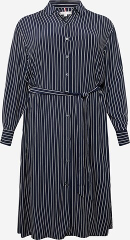 Abito camicia di Tommy Hilfiger Curve in blu: frontale