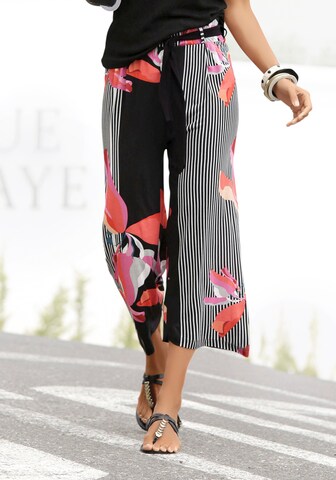 Wide Leg Pantalon LASCANA en noir : devant