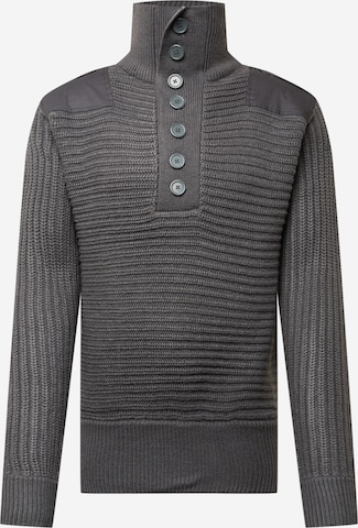 Brandit Pullover 'Alpin' in Grau: predná strana