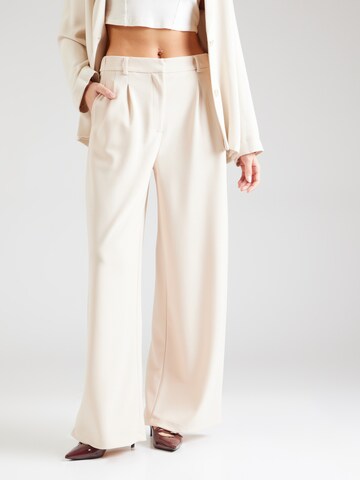 ABOUT YOU Wide leg Trousers 'Sarah' in Beige: front