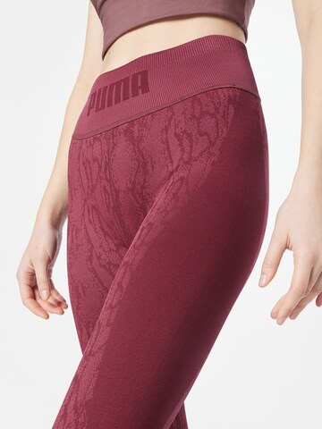 PUMA Skinny Sportbroek in Lila