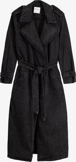 Palton de primăvară-toamnă Bershka pe negru, Vizualizare produs