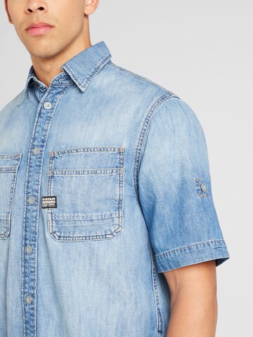 G-Star RAW Regular Fit Hemd in Blau