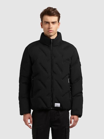 Veste d’hiver 'Clover' khujo en noir : devant