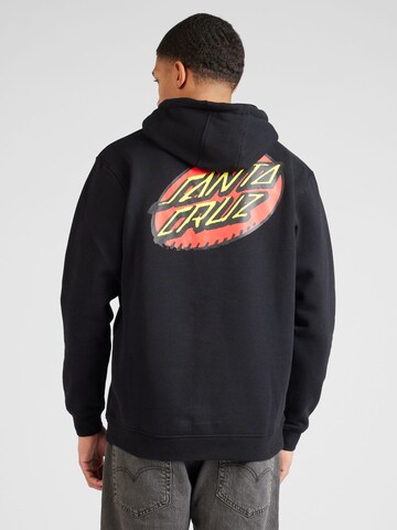 Santa Cruz Sweatshirt 'Creep Dot Hood' in Schwarz