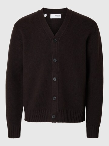 SELECTED Cardigan i brun