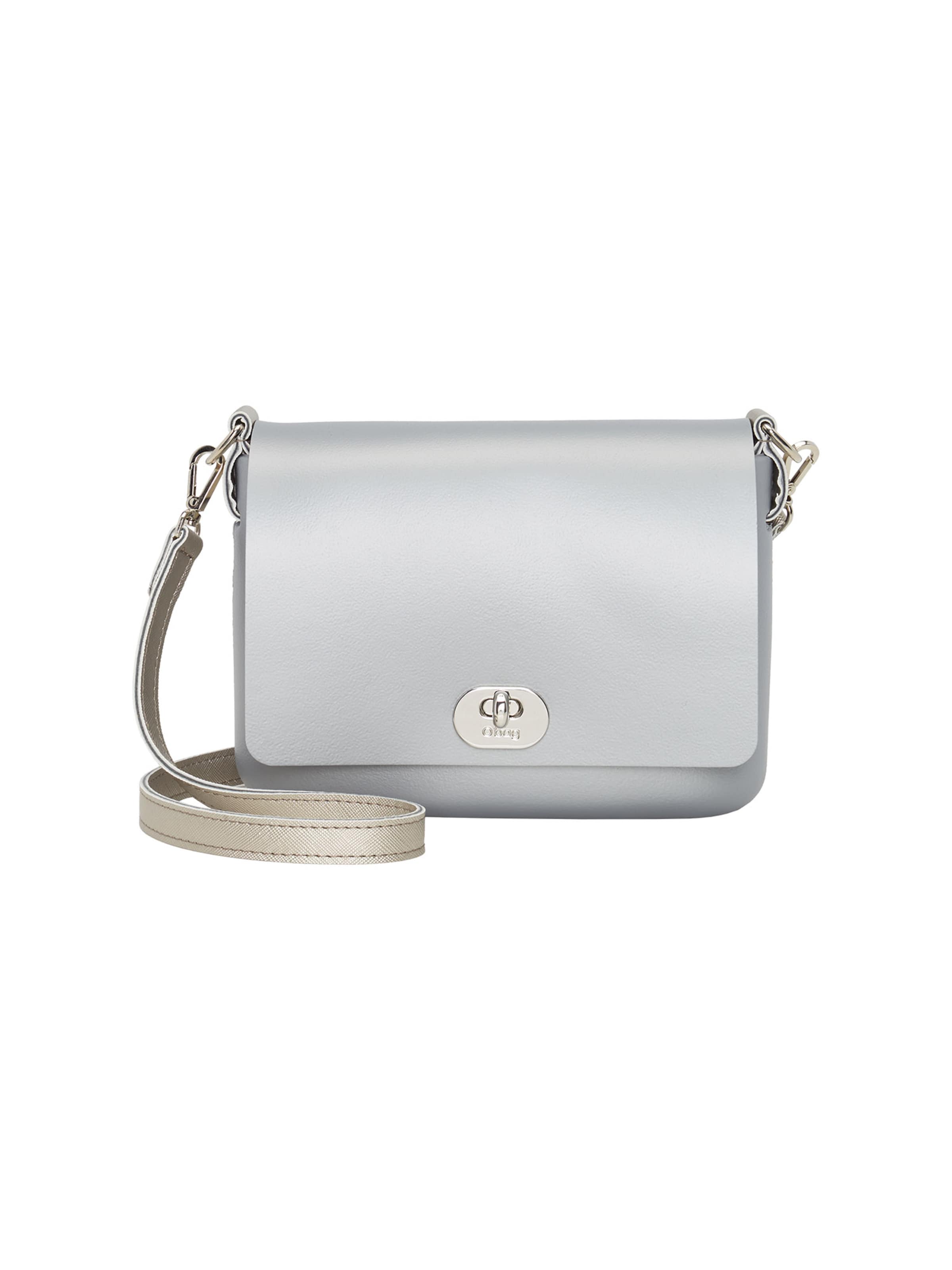 O bag Shoulder Bag in Grey: front