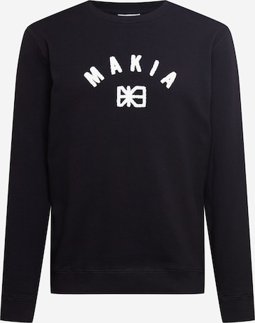 MAKIA Sweatshirt in Zwart: voorkant